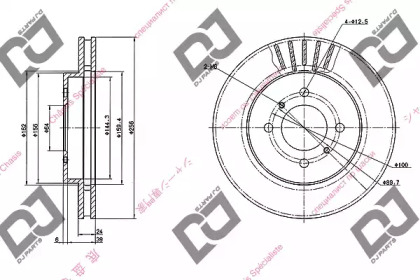 Тормозной диск DJ PARTS BD1039